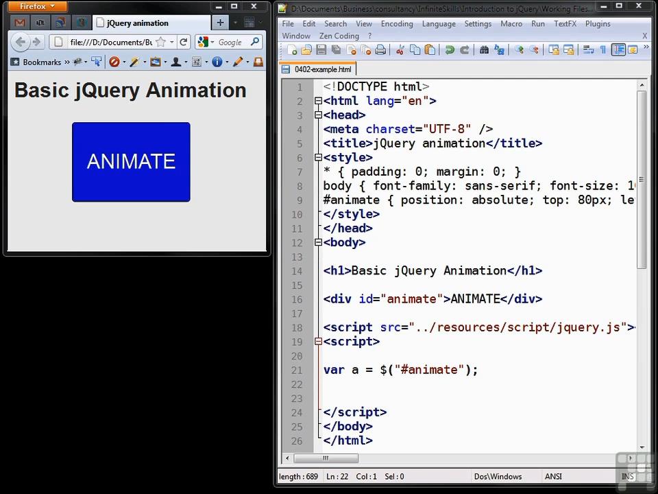 Infinite Skills - Learning jQuery Training Video