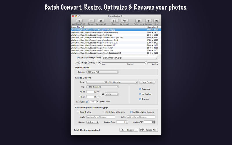 PhotoResize Pro v4.0.2 Mac OS X