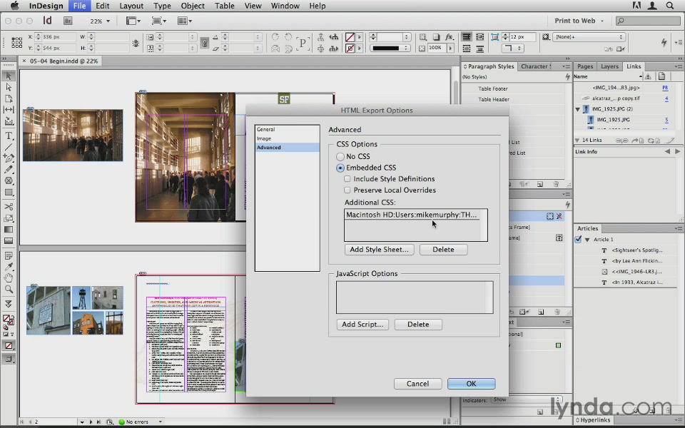 InDesign CS6 to HTML (2013)