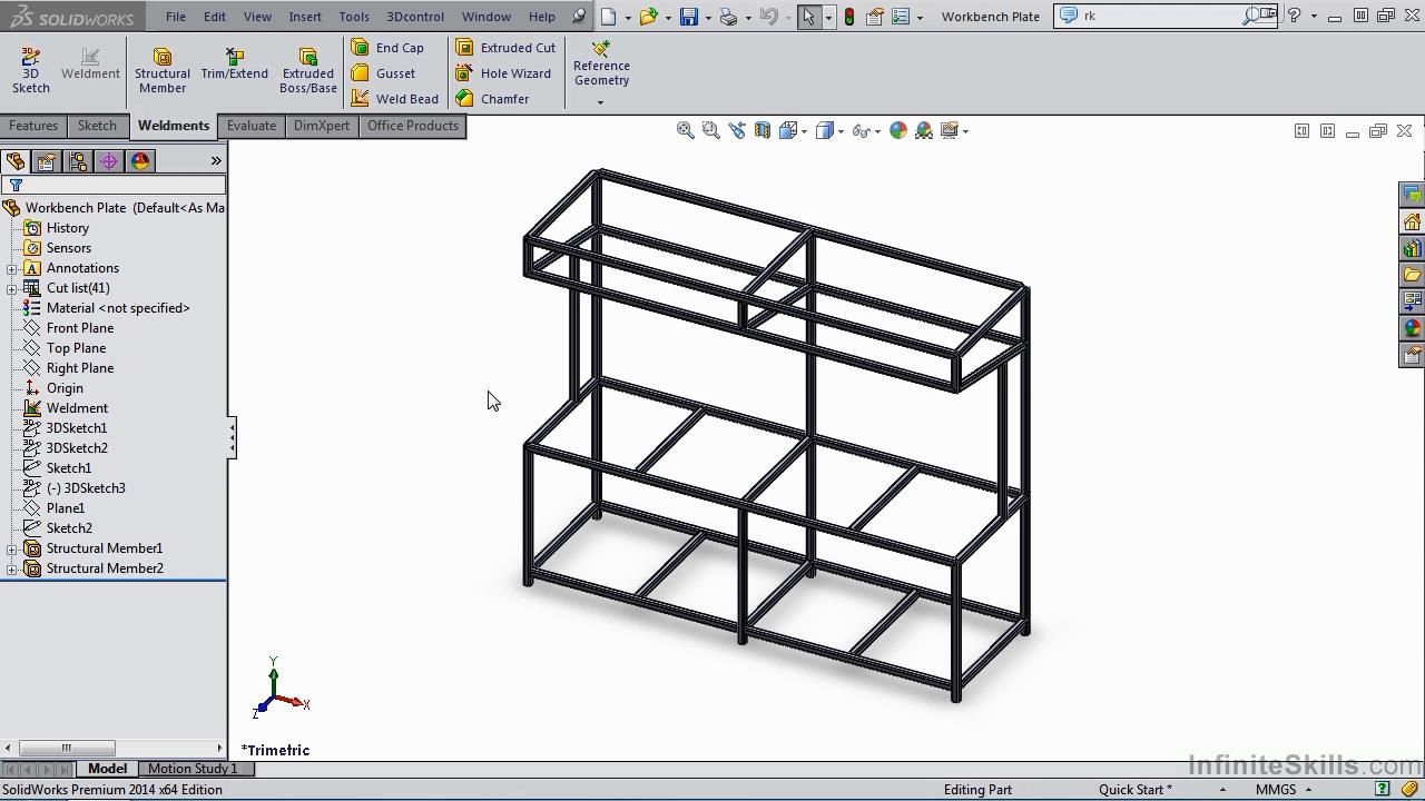 Infinite Skills - SolidWorks - Weldments Training Video