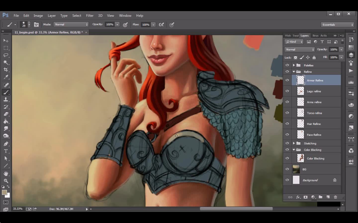 Kurt Jones - Illustrating a Fantasy Pinup in Photoshop