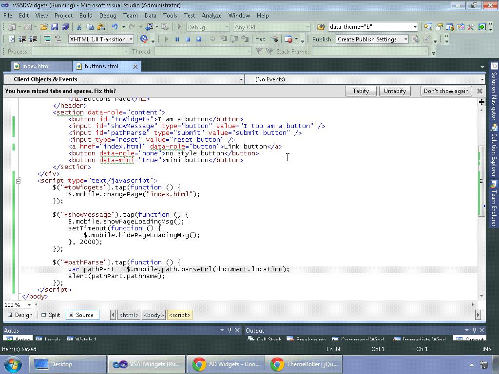 AppDev - jQuery Mobile (2012)