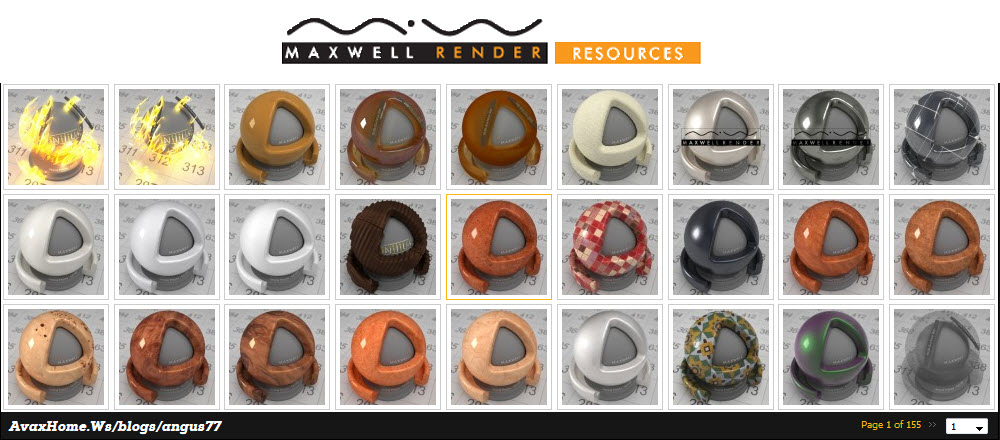 Maxwell Render Full Material Library 2006-2013