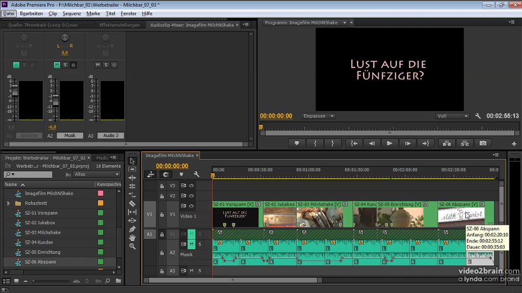  Videos bearbeiten mit Premiere Pro CC