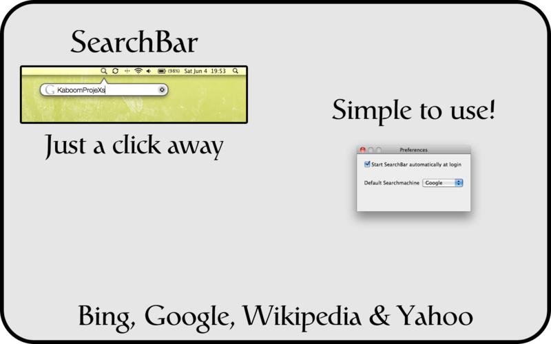 SearchBar v1.0.4 Mac OS X