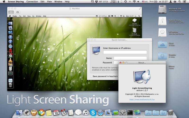 Light Screen Sharing v1.2.8 Mac OS X