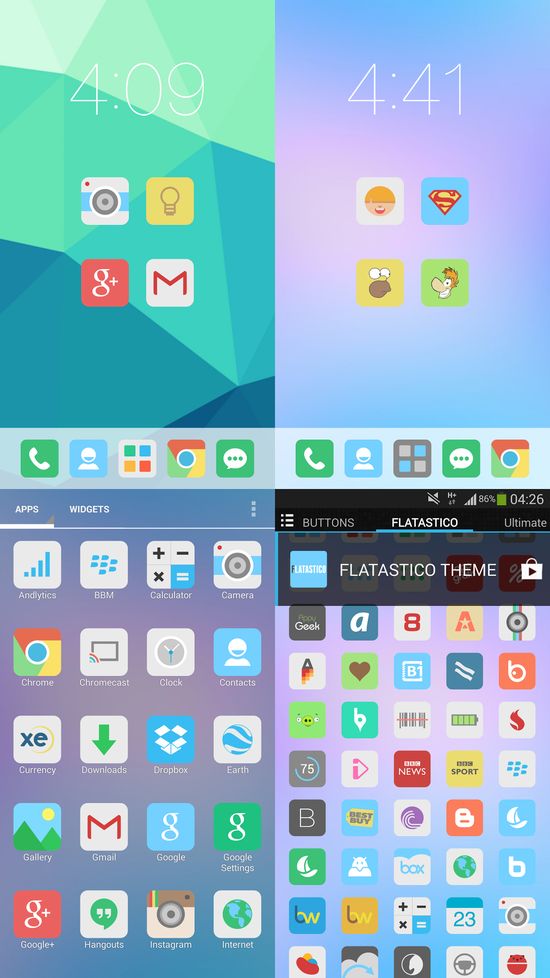 Flatastico Apex/Nova/GO Theme 1.3