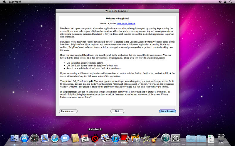 BabyProof v1.4 Mac OS X