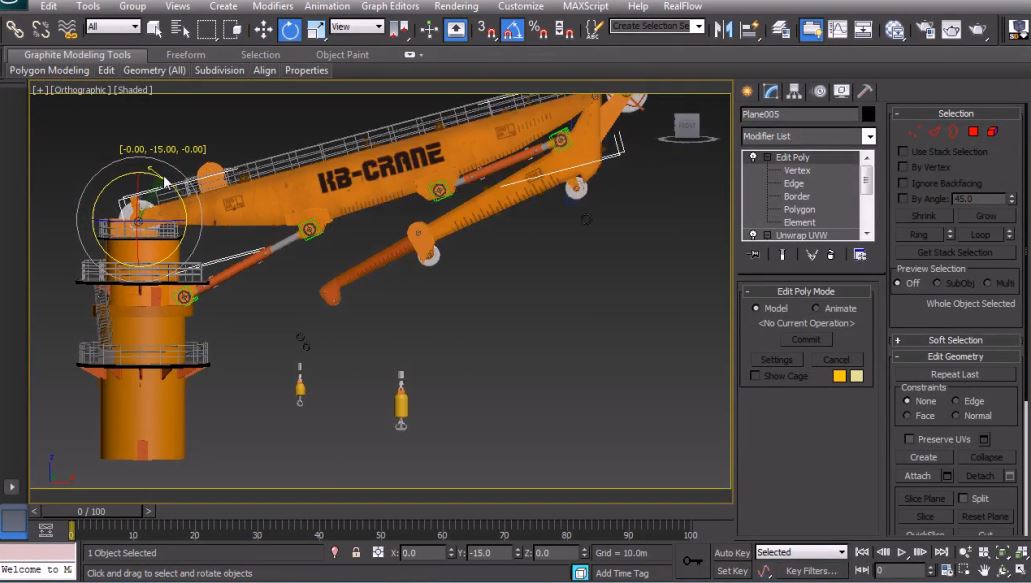 Modeling and Rigging a Hydraulic Crane in 3ds Max 