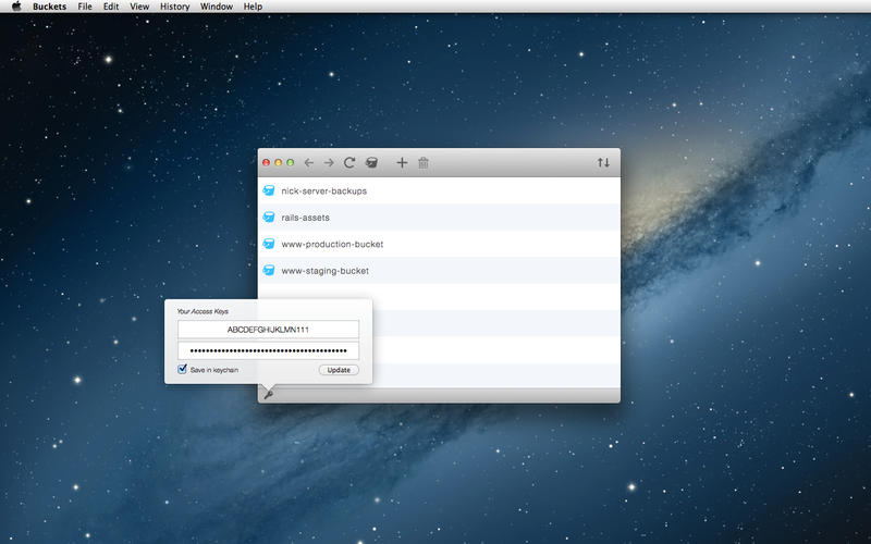 Buckets v1.1 Mac OS X