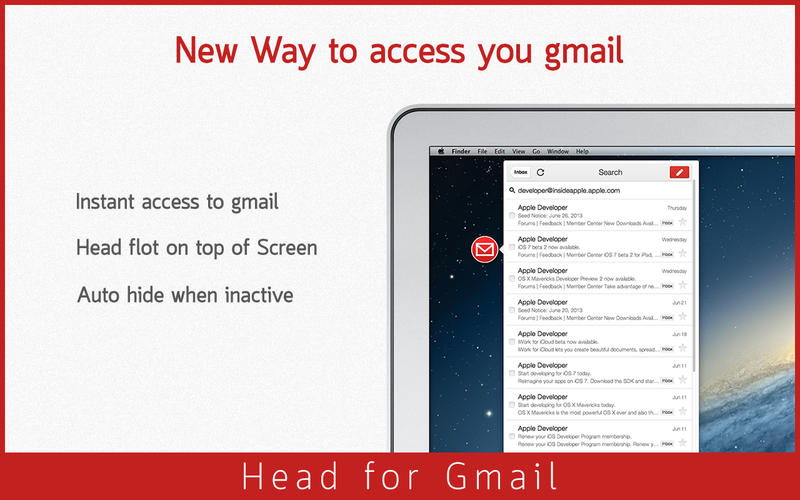 Head for Gmail v1.1 Mac OS X