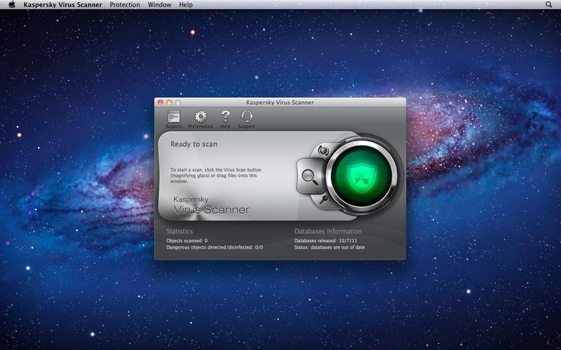 Kaspersky Virus Scanner v8.1.5 Multilingual Mac OS X