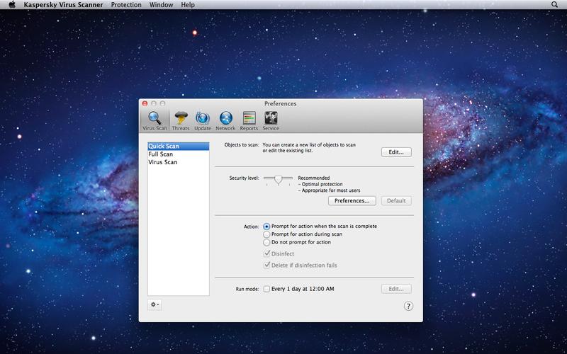 Kaspersky Virus Scanner v8.1.5 Multilingual Mac OS X