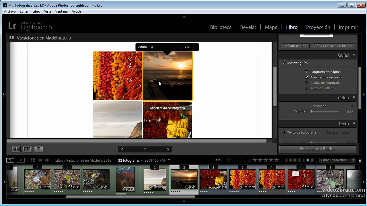 Creación de un libro de fotografías con Lightroom 5