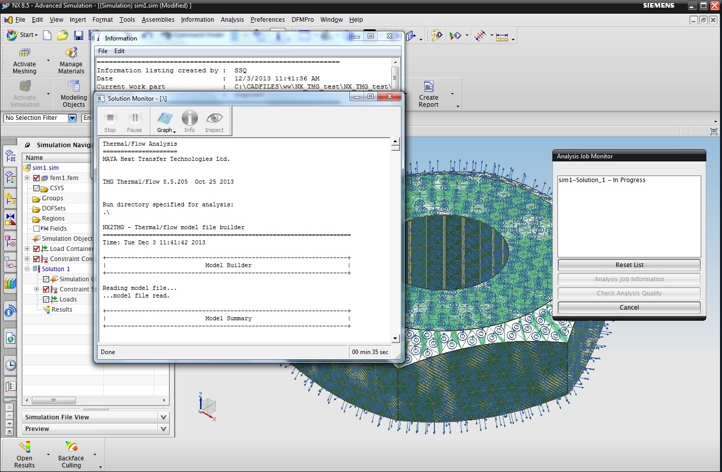 Siemens NX 7.5-9.0 TMG Thermal/Flow Simulation Update