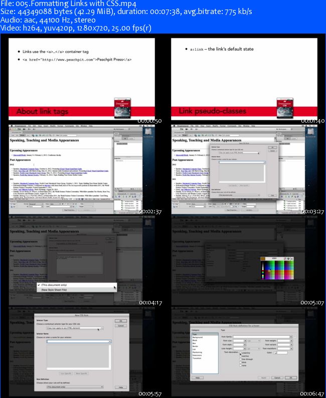 Working with Links Dreamweaver CS6 Video QuickStart - Peachpit Press