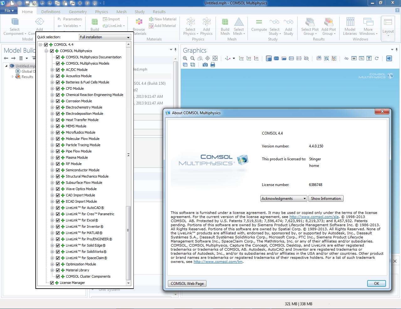 COMSOL Multiphysics 4.4