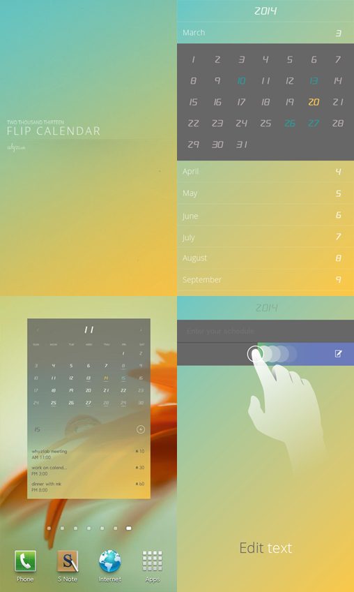 Flip Calendar + Widget 2014 3.5