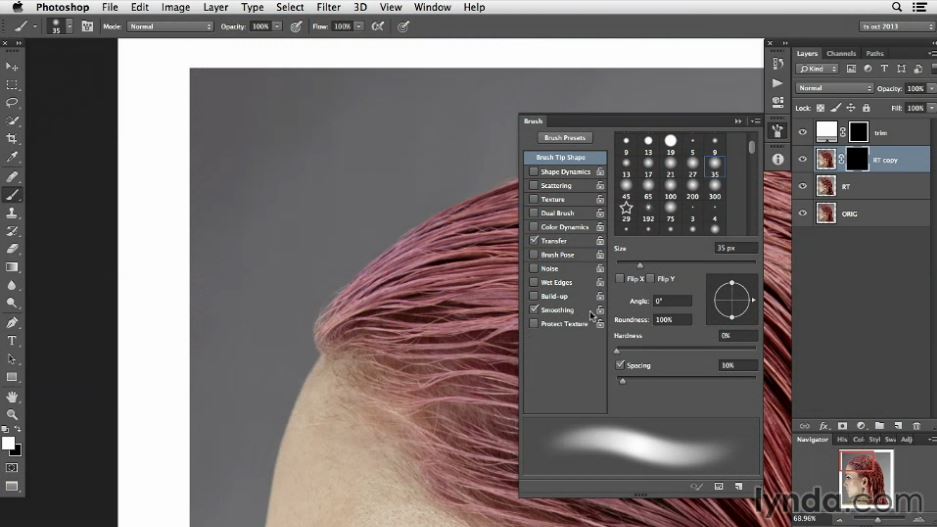 Photoshop Retouching Techniques: Hair