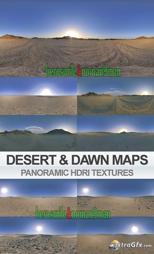 Desert & Dawn Panoramic HDRI Maps - 3d LINK FIX