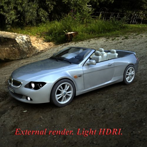 Renderosity Daz/Poser - Convertible car + V4 car poses