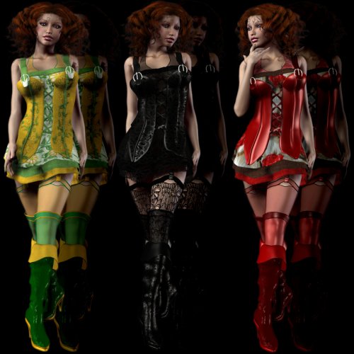 Renderosity Daz/poser - Extra for Special Fashion Set