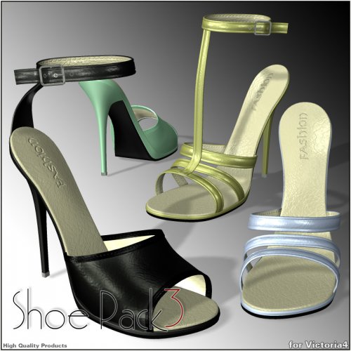 Renderosity Daz3D/Poser - Shoe Pack3 for V4