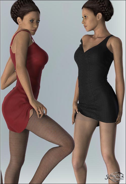 Renderosity Hongyu's JerseyDress for V4