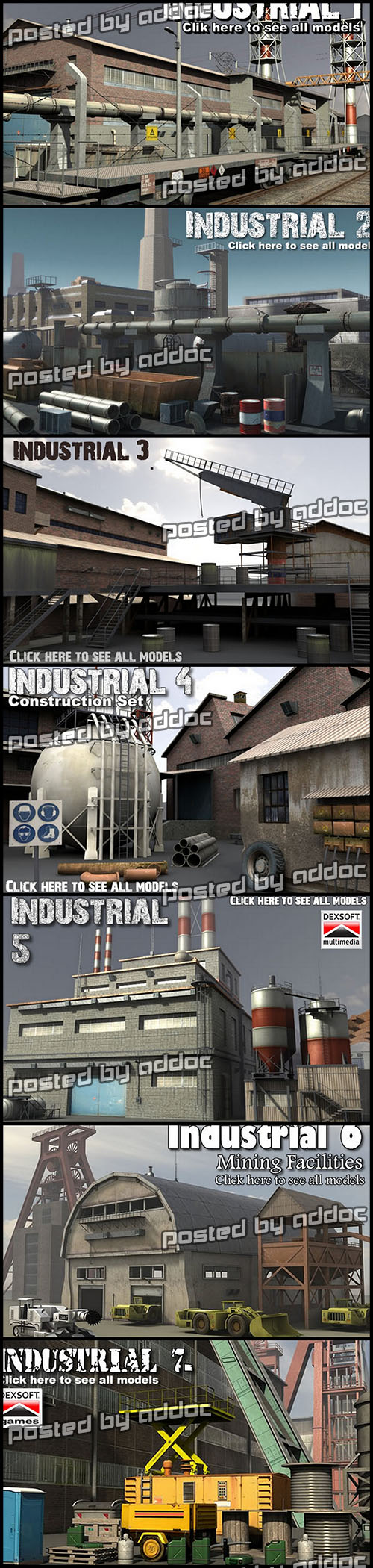 3D Models - DexSoft - Industrial Models Part 1-7