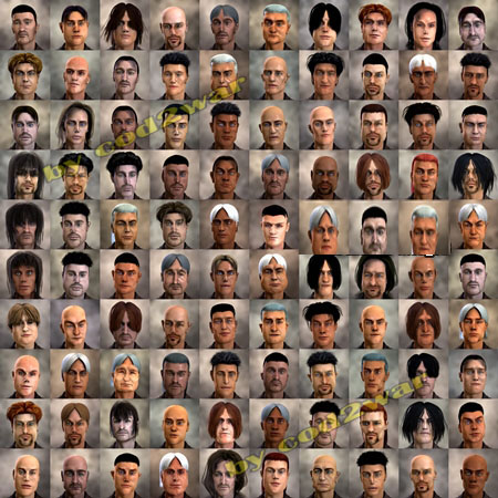 FaceGen Hair Models