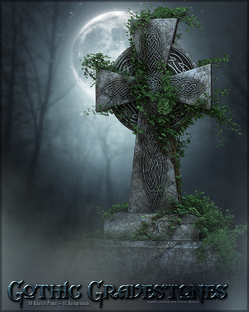 Renderosity SV’s Gothic Gravestones