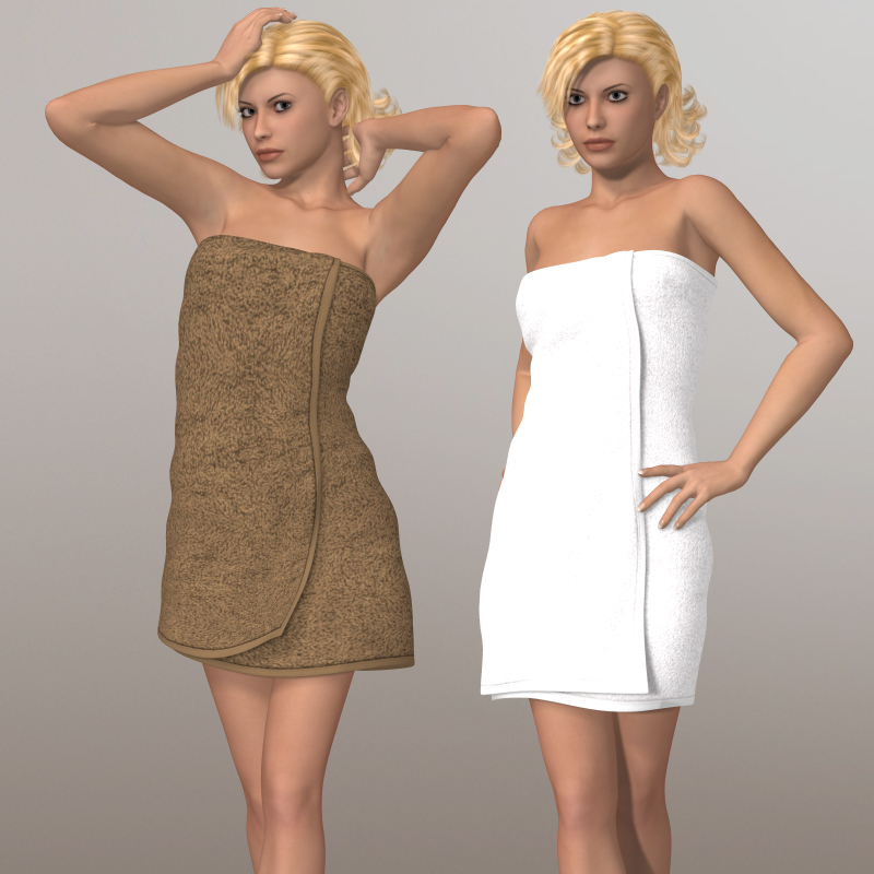 Renderosity In a towel