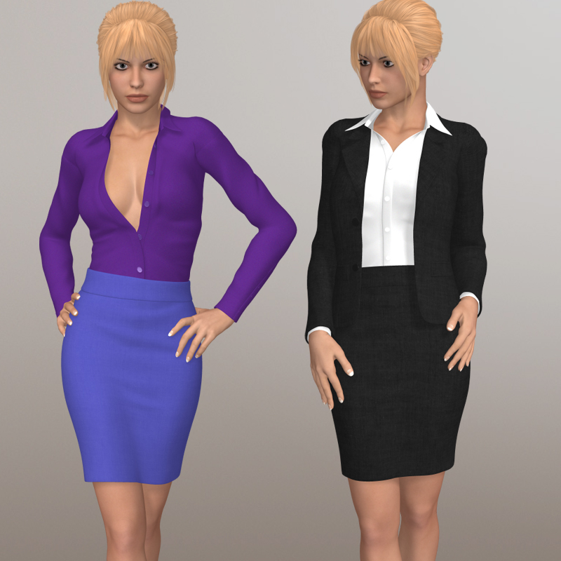 Renderosity Daz/poser – Office Suit IV