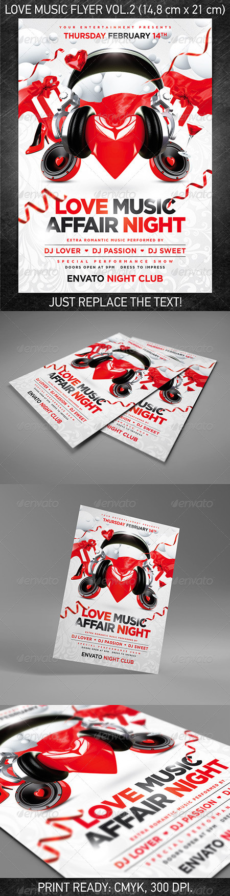 GraphicRiver Love music flyer vol.2