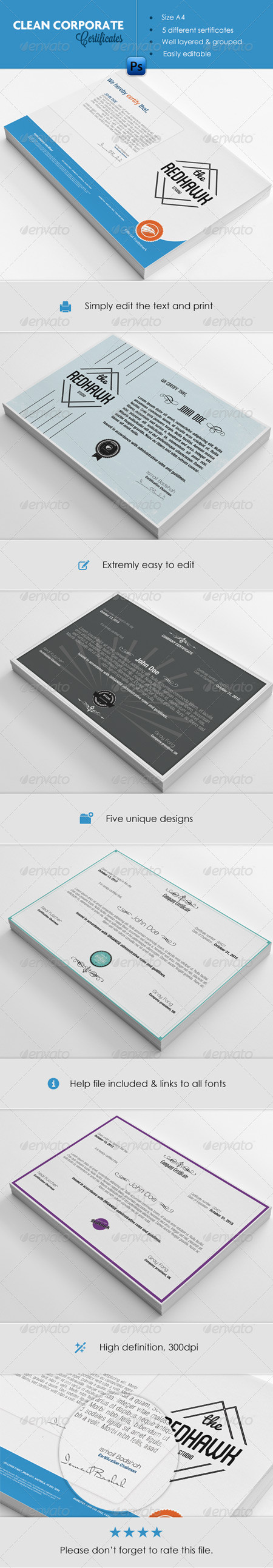 GraphicRiver Certificate Pack 4895014