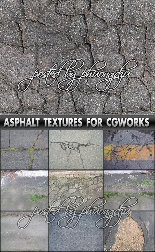 Asphalt Textures For CG Works High Quality