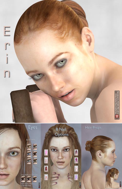 Renderosity Daz3D Erin for V4.2 and Genesis