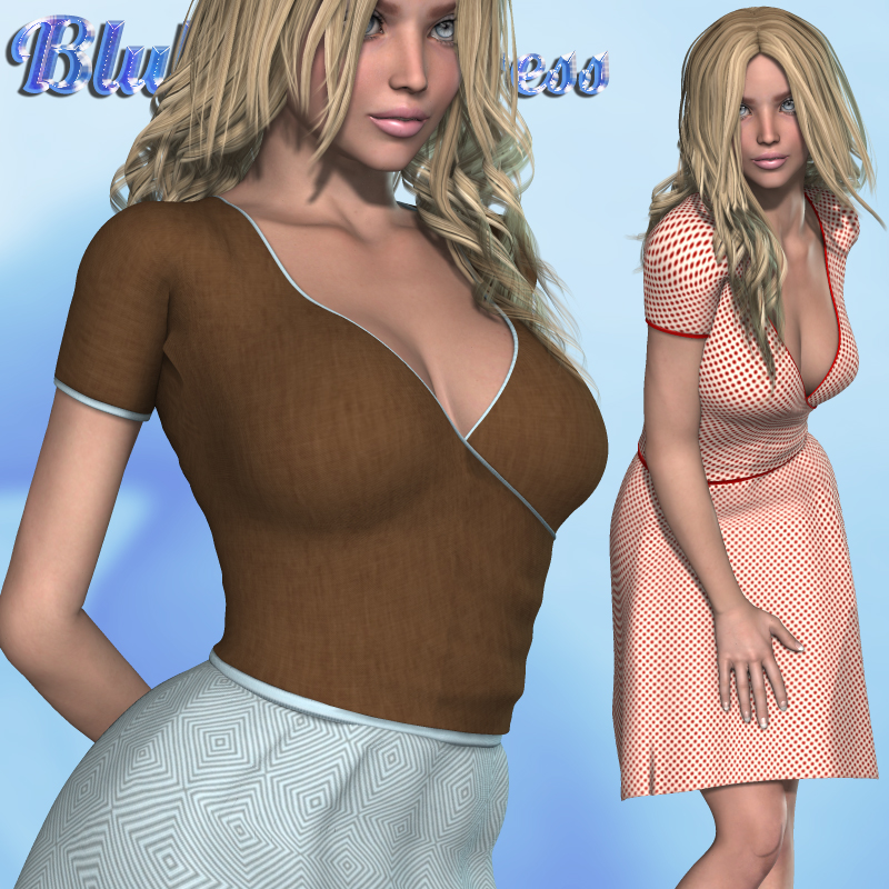 Renderosity Blubelle Dress V4-A4-G4