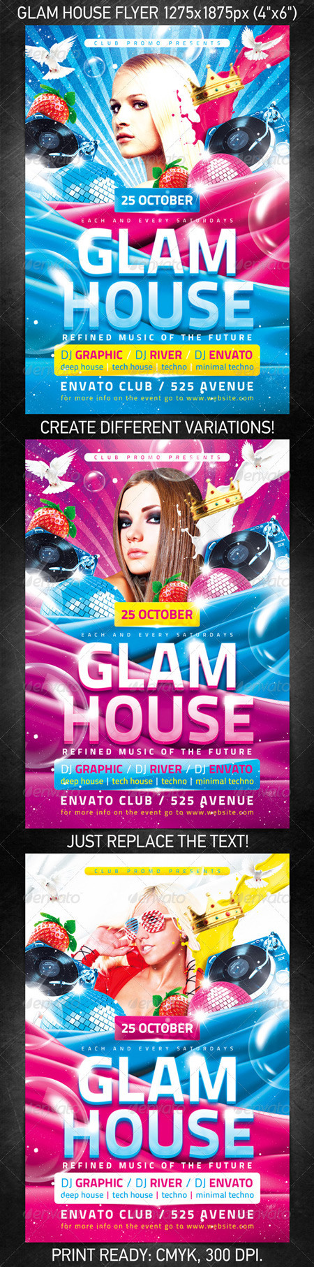 GraphicRiver Glam House Flyer 695776