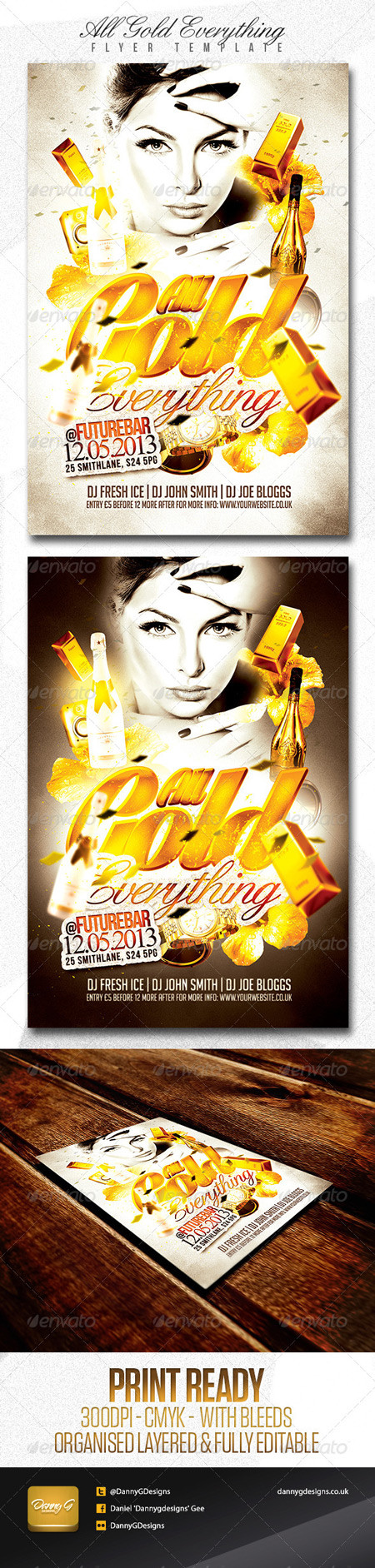 GraphicRiver All Gold Everything Flyer Template