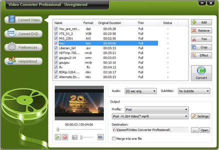 OpoSoft Video Converter Professional 7.7 视频转换工具