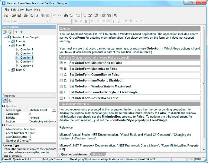 Visual CertExam Suite 2.8.1