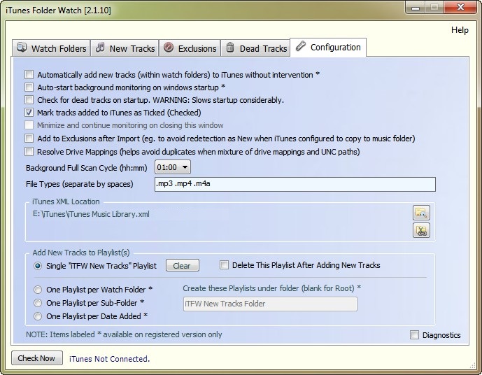 iTunes Folder Watch 2.1.10