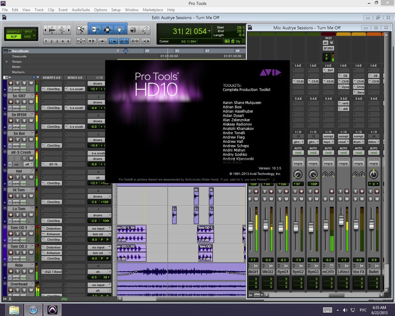 Avid Pro Tools HD 10.3.5