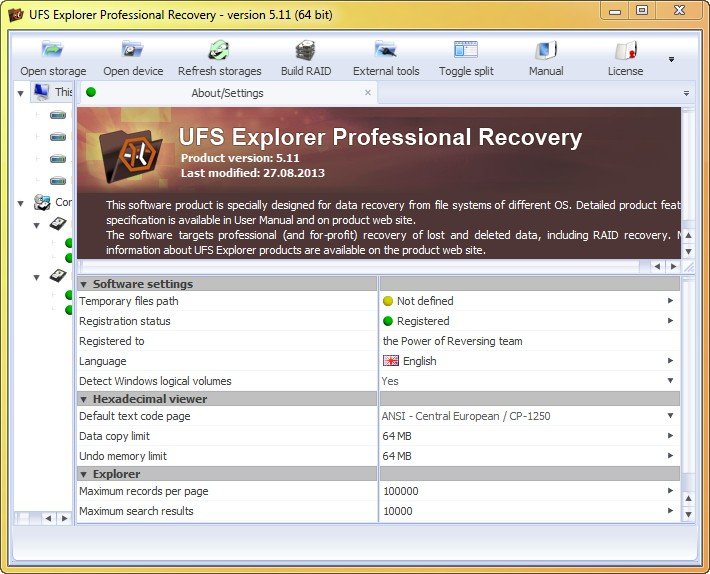 UFS Explorer Professional Recovery 5.11