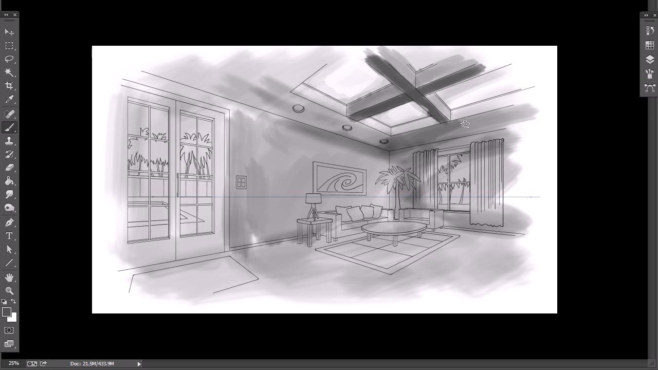 Conceptualizing Interior Designs in Photoshop