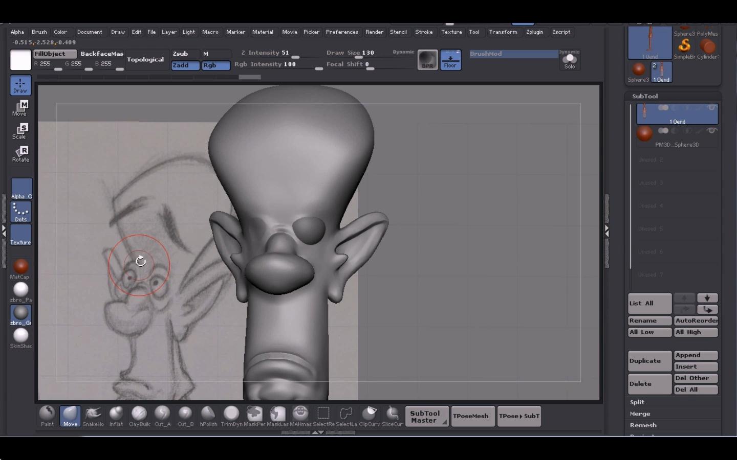 Creating a Cartoon Scientist in ZBrush