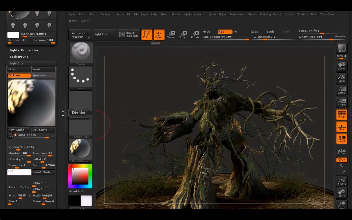 Creating a Detailed Forest Creature in ZBrush