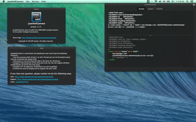 JsonXmlConvert v1.1.1 Bilingual Retail (Mac OS X)