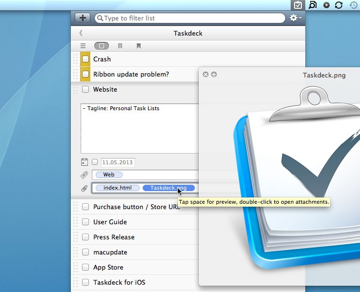 Taskdeck v1.0.8 (Mac OS X)